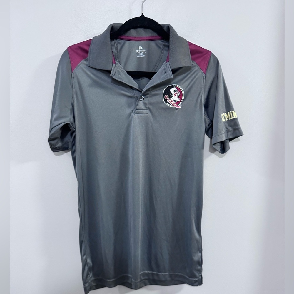 Men's Knights Apparel Florida State University Seminoles Men's Polo. Size S